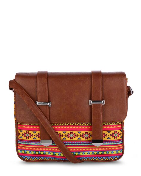 Cotton Pu Outside Modern Sling Bag, Pattern : Printed at Rs 1,000 / Piece  in Navi Mumbai