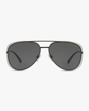 Buy EMPORIO ARMANI 0AR608430018760 Full-Rim Aviator Sunglasses | Grey Color  Women | AJIO LUXE