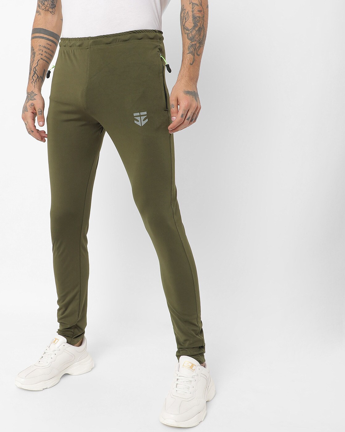 dark green tracksuit bottoms