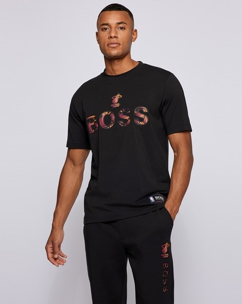 BOSS & NBA stretch-cotton T-shirt