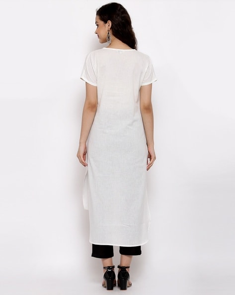 Buy White Kurtis & Tunics for Women by Amukti Online | Ajio.com