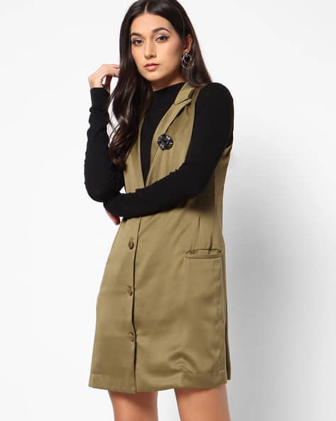 Buy Olive Green Dresses for Women by Encrustd Online
