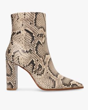 cow print booties steve madden