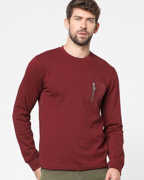 Buy Maroon Sweatshirt & Hoodies for Men by CELIO Online 