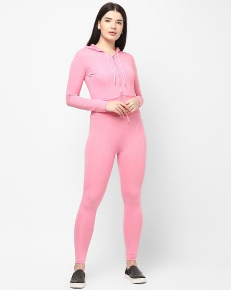 Ribbed Zip-Front Tracksuit