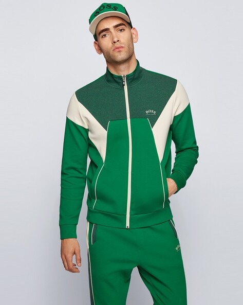 Green Sweatshirt & Hoodies for Men by BOSS | Ajio.com