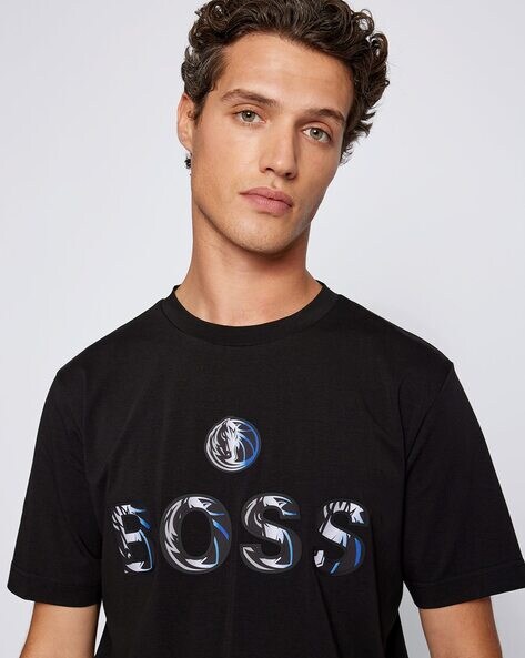 BOSS & NBA stretch-cotton T-shirt