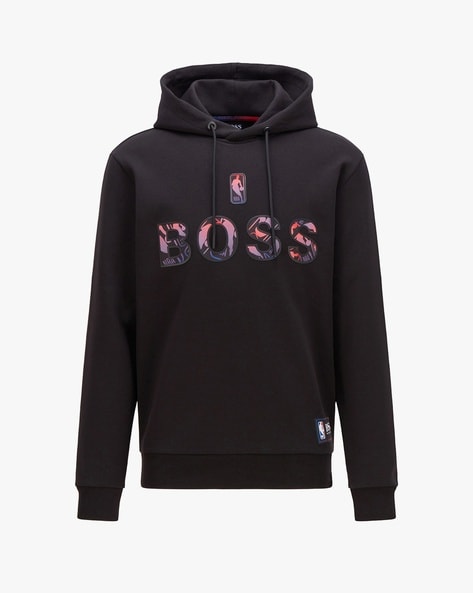 BOSS - BOSS & NBA cotton-blend zip-up hoodie