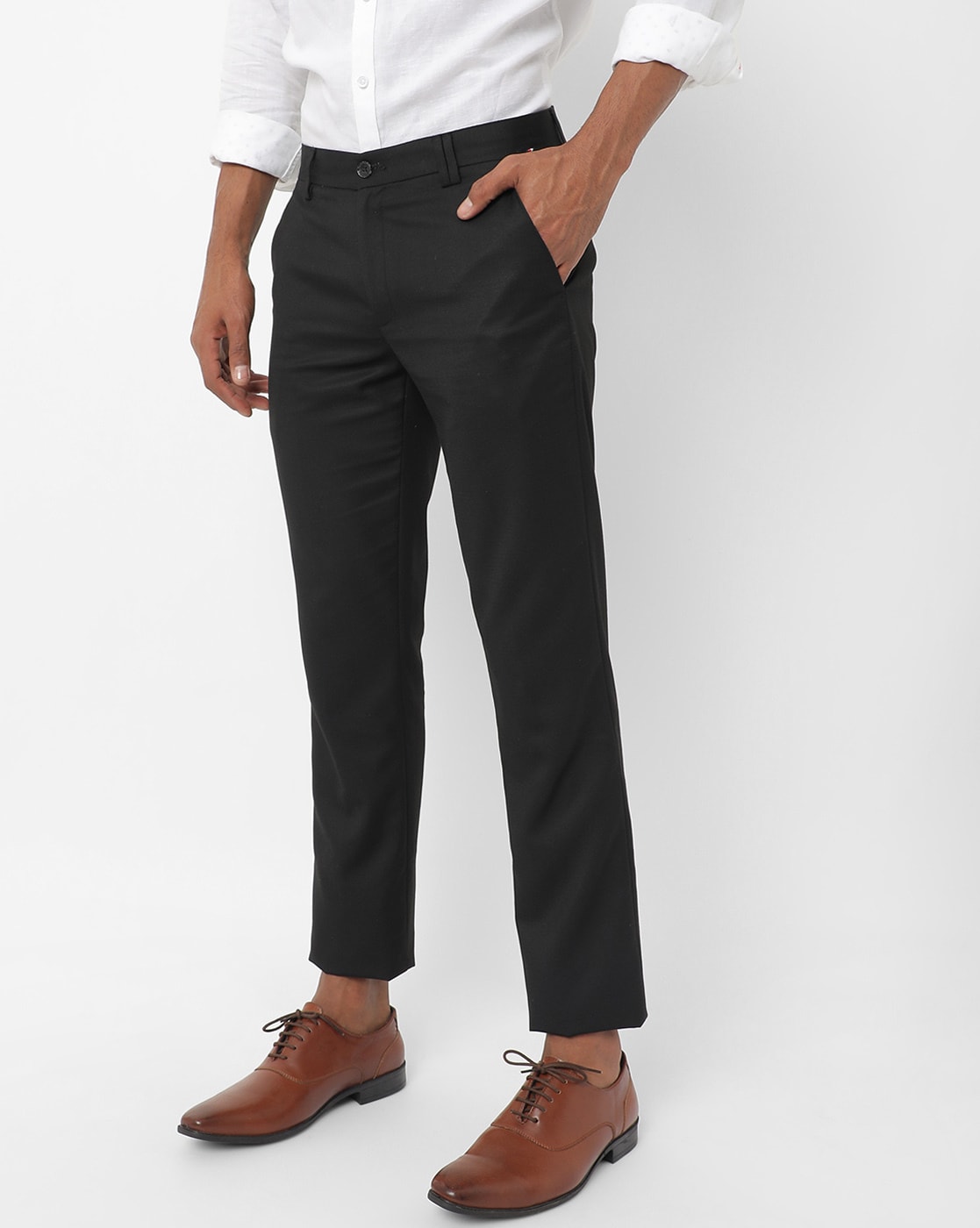 MANCREW Blue Black Formal Pant For Men  Formal Trouser combo