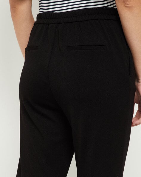 Buy Black Trousers & Pants for Women by max Online