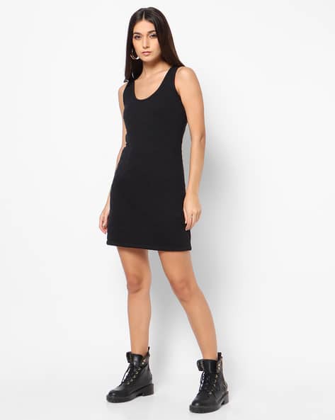Encrustd Quilted Sleeveless Shift Dress