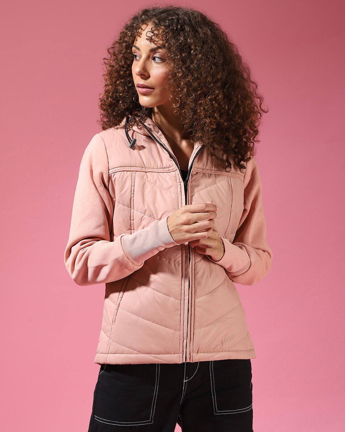 pink ribbed jacket