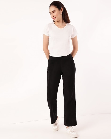 Buy Marks  Spencer Womens Straight Fit Trouser S Black at Amazonin