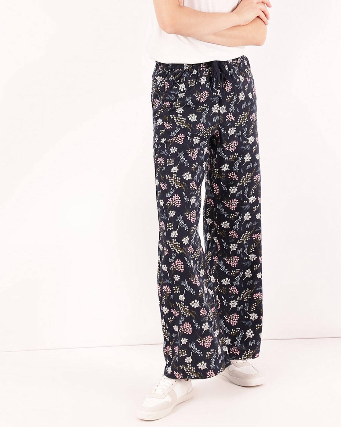 Navy blue Trousers \u0026 Pants for Women 