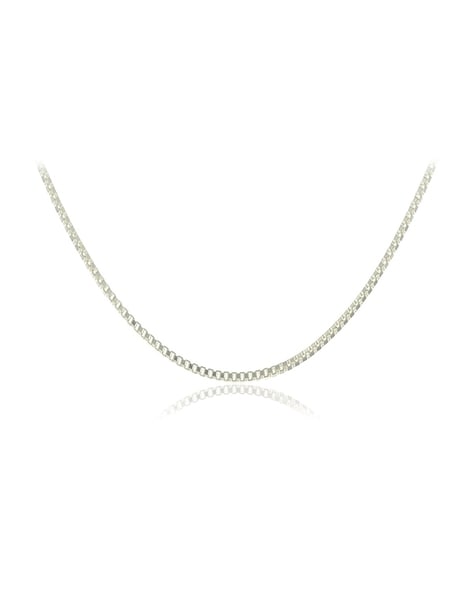 Sterling Silver Box Chain Necklace – WP Standard