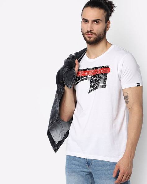 Buy White Tshirts for Men by SPYKAR 