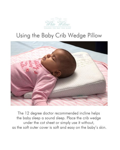 Angled pillow sale for babies