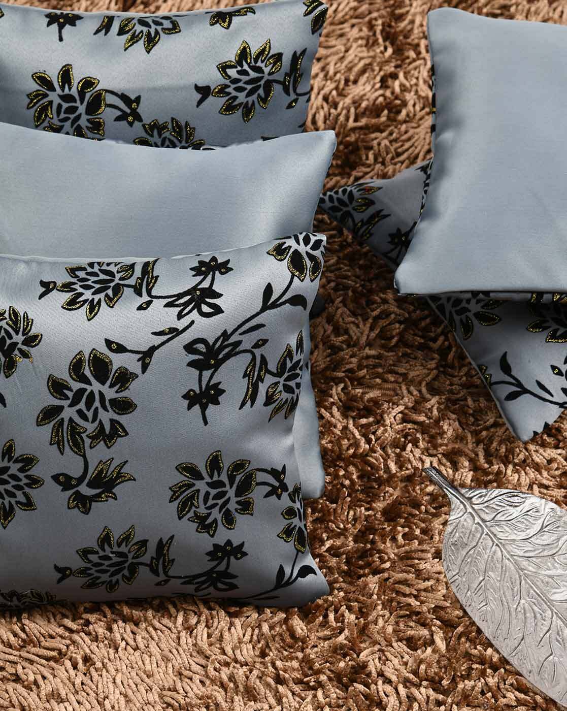 grey square cushions