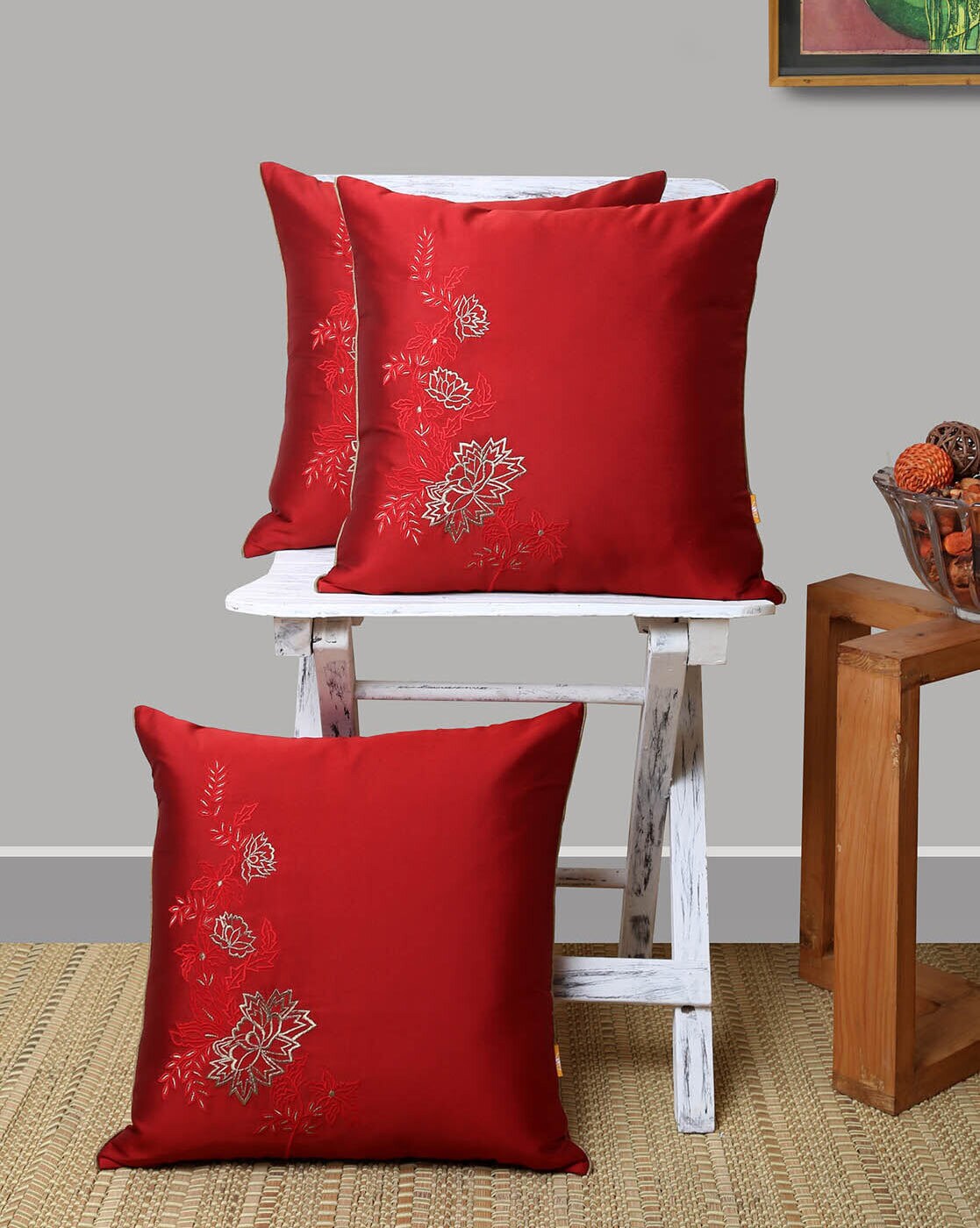 Ammon Home Embroidery Embroidered Pillow Covers, Size: 16X16 at Rs  449/piece in Delhi