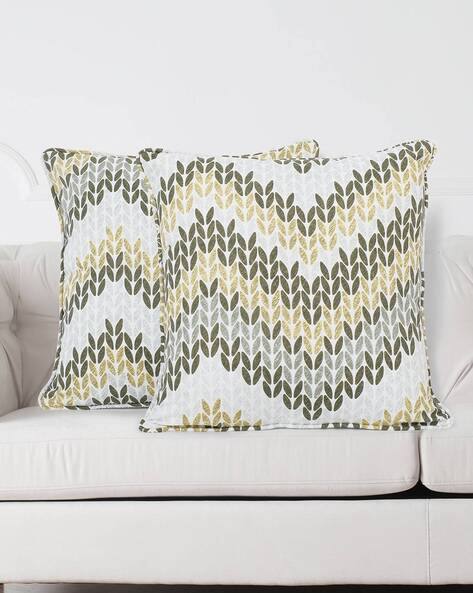 leaf print cushion covers
