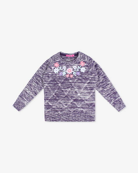 Wingsfield Crew-Neck Sweater with Embroidery