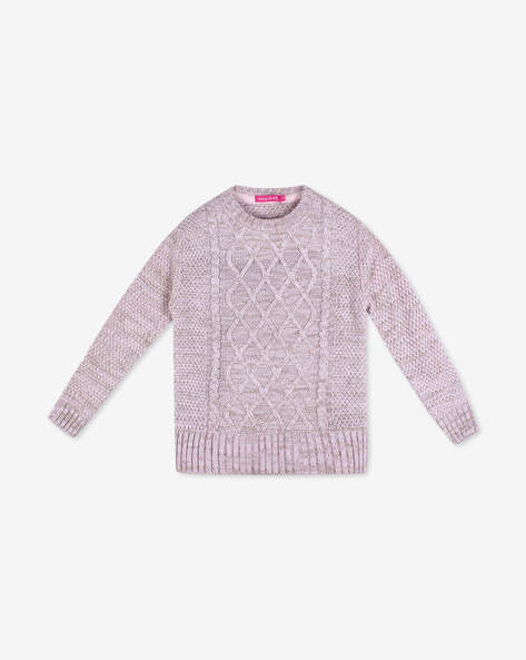 Wingsfield Patterned Knit Crew-Neck Sweater