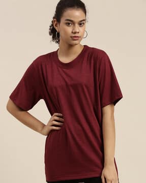 Buy Maroon Tshirts for Women by 