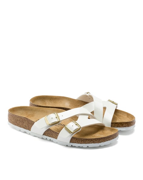 Buy White Flat Sandals for Women by 