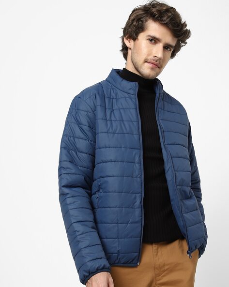 Buy SOC Men's Stylish And Warm Quilted Puffer Jacket Water, 44% OFF