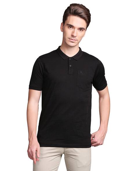 Buy Black Tshirts for Men by PARX 