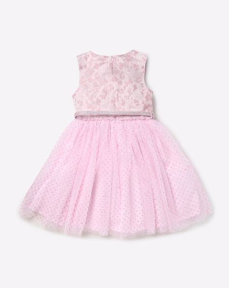 Jacquard A-line Dress with Waist Belt view 2