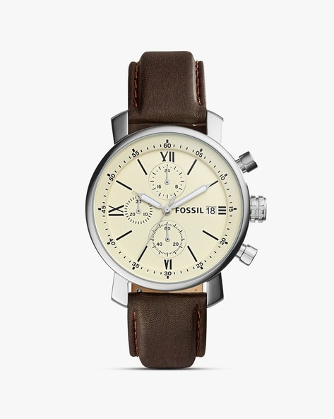 Analogue Watch with Leather Strap