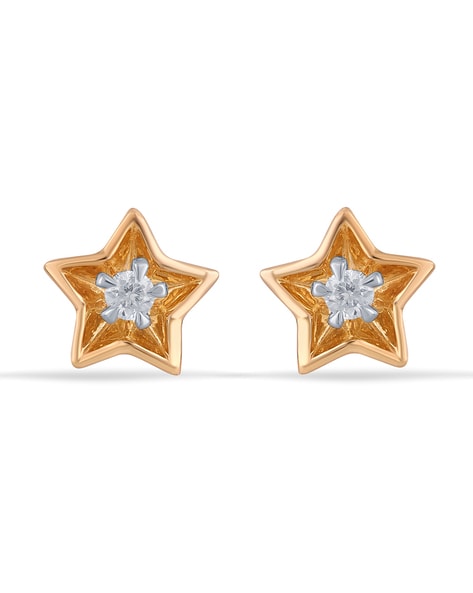 Diamond Star Earrings - Jewelry Designs