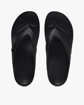 Buy Black Flip Flop Slippers for Women by CROCS Online Ajio