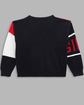 elle kids Colour-Blocked Full Sleeves  Pullover-picture-12
