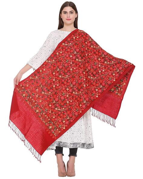 Kashmiri Embroidered Stole Price in India