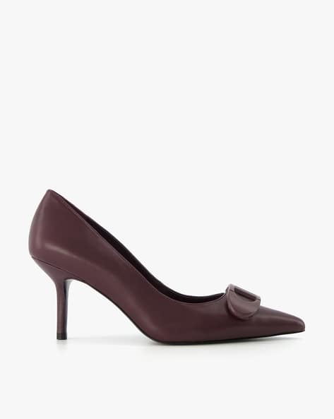 Brioni C Pointed-Toe Stiletto Heel Court Shoes