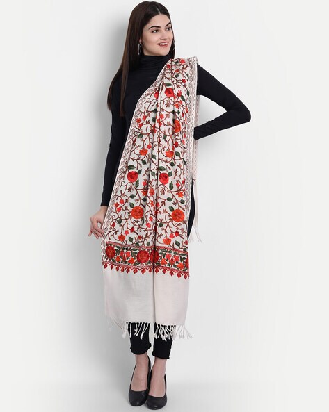 Kashmiri Embroidered Stole Price in India