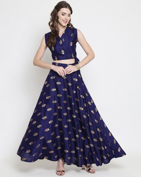 Blue color Designer Wedding & Partywear Embroidery Lehenga choli – Fabvilla