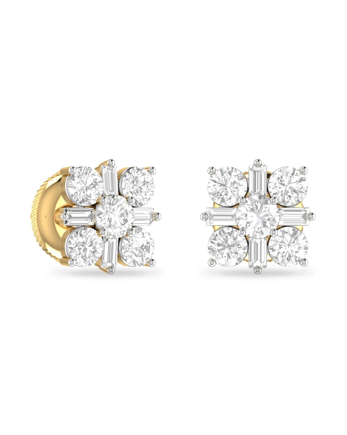 2516 - Universe Jewelry - Gold Diamond EarRings 0.32 CT. T.W. Model Number