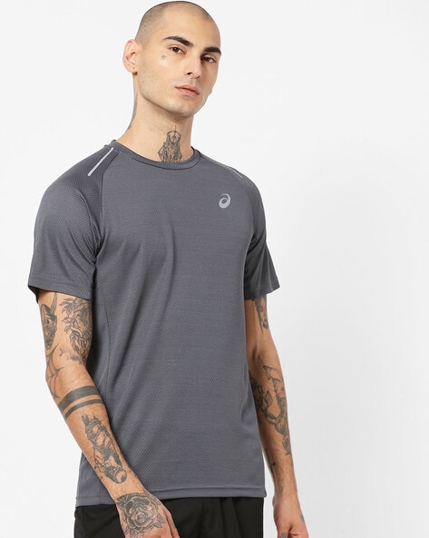 asics t shirt gris