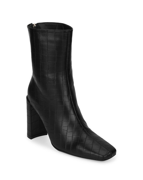 Truffle Collection Ankle-Length Slip-On Boots