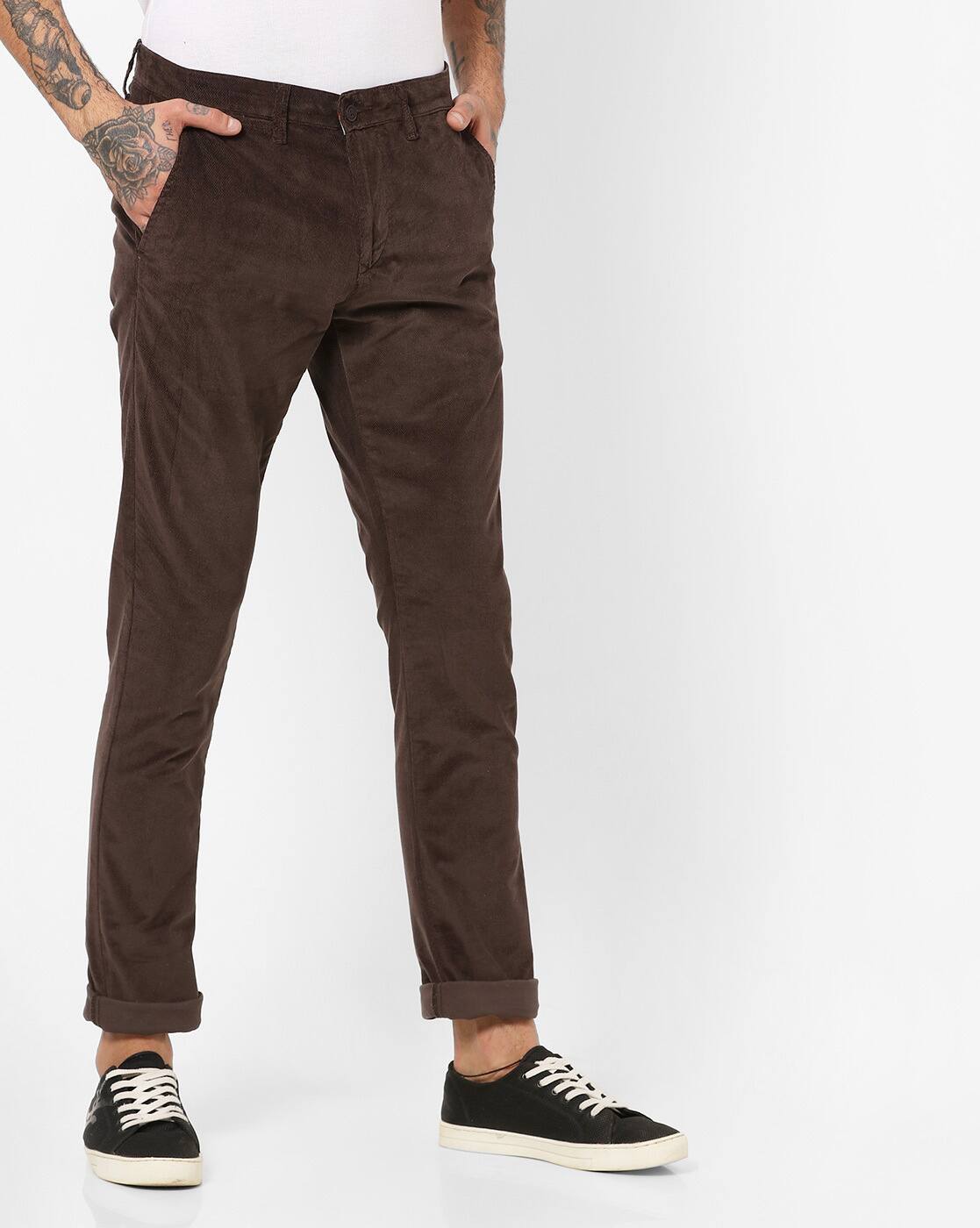 Buy Brown Trousers \u0026 Pants for Men by 