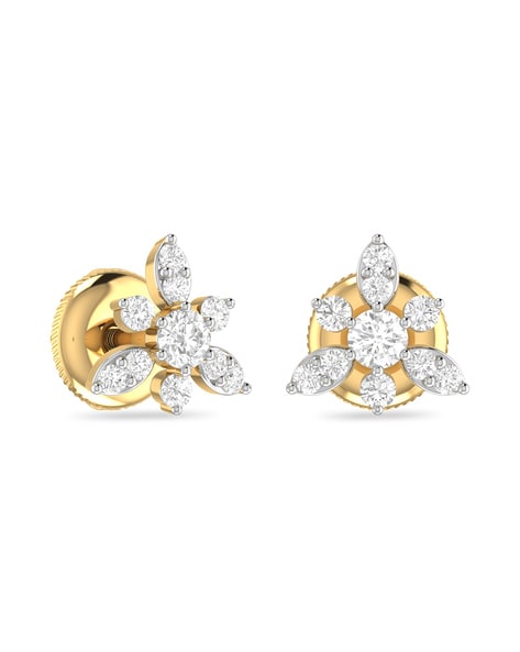 South Indian 7 Stone Diamond Earrings 2024 | favors.com