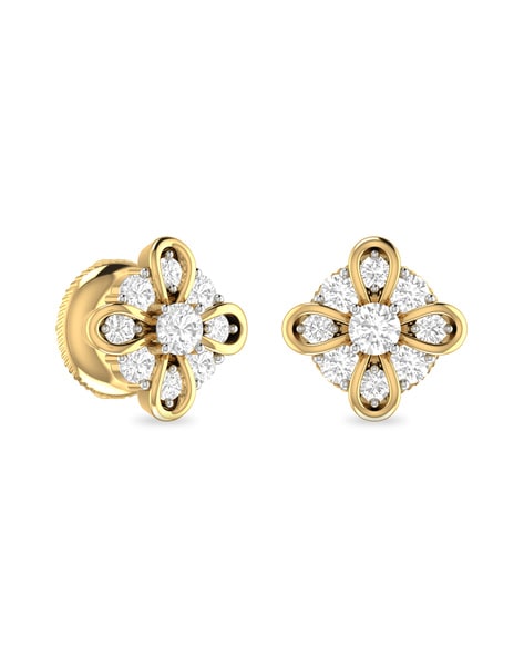 Buy Sparkling Dancing Drop Diamond Earrings | GRT Oriana