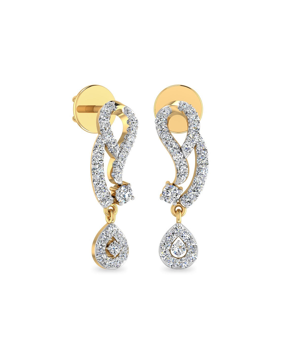 Diamond earrings with price clearance pc jewellers