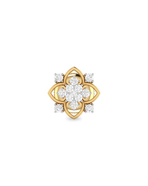 Buy Stylish Spiral Geometric Diamond Earrings |GRT Jewellers