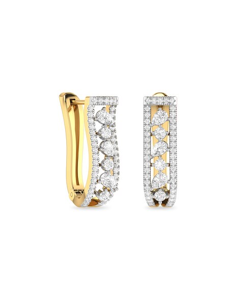 The Baldwin Diamond Earrings by PC Jeweller