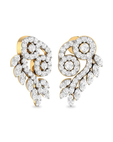 Buy The Kanika Gold Earrings by PC Jeweller Online at PC Jeweller with COD,  Free Shipping, BIS Hal… | Silver earrings dangle, Jewelry online shopping, Gold  earrings