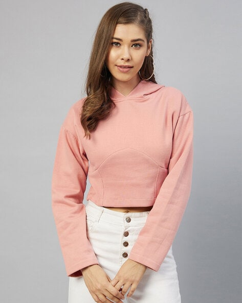 Buy Peach Sweatshirt & Hoodies for Women by CARLTON LONDON Online